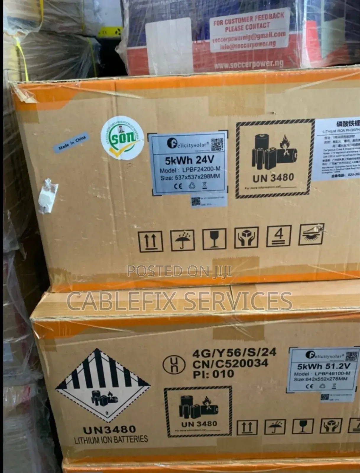 Felicity Solar 24v 5kwh Lithium Battery With Built-in Wifi