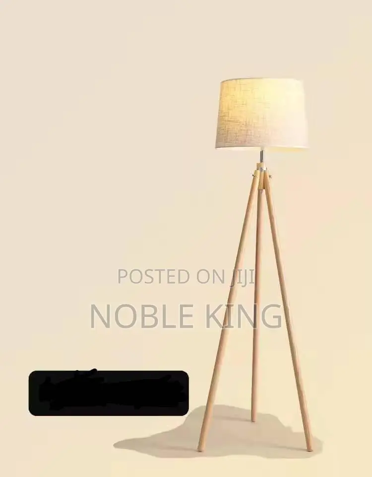 Scandinavian Solid Wood Floor Lamp Living Room Sofa Standing Lamps