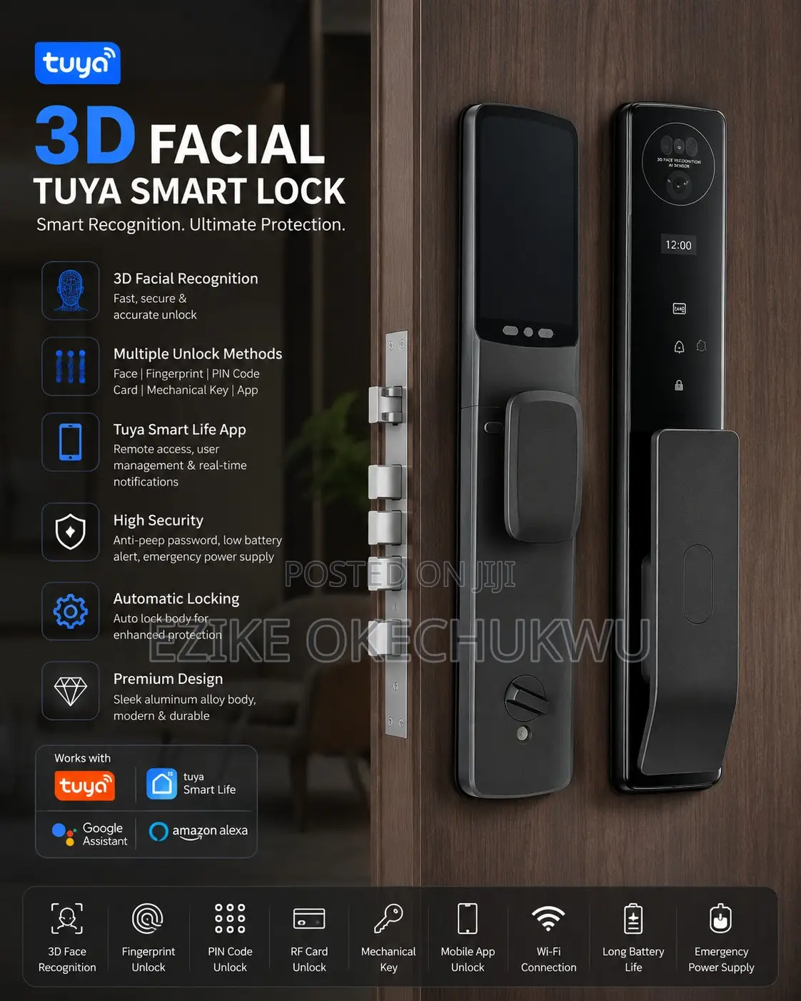 Facial Recognition Smart Lock, Home Smart Door Lock
