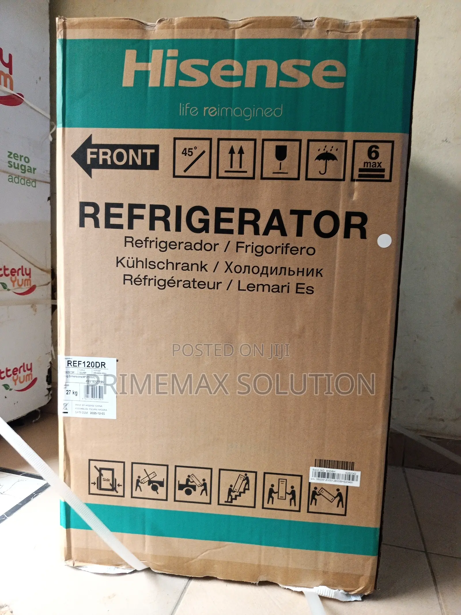 Portable Hisense 120dr 87l Top Freezer Refrigerator