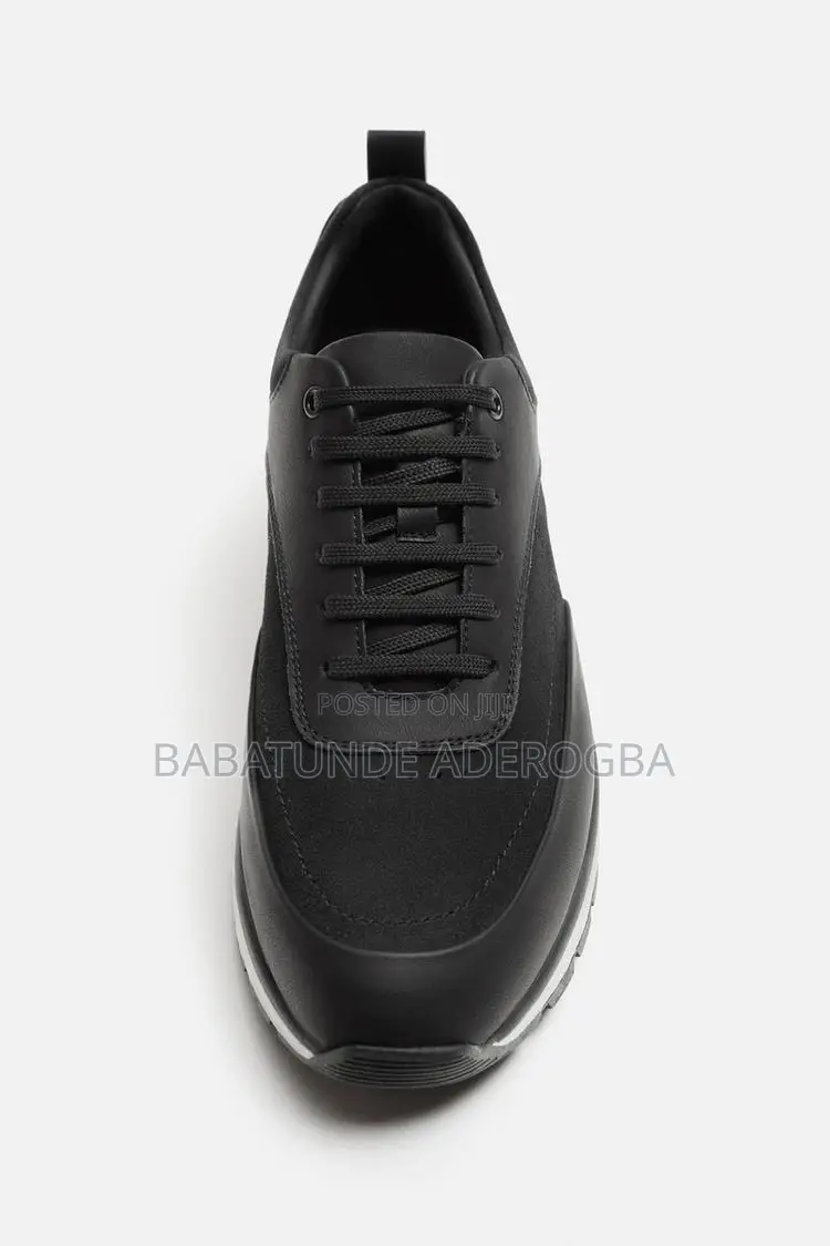 Zara Black Suede Trainers