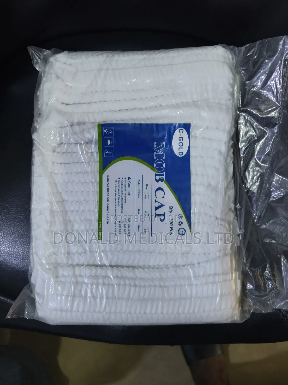 Mob Cap - Nurse Cap / Hair Net Cover (Disposable 100 Pieces)