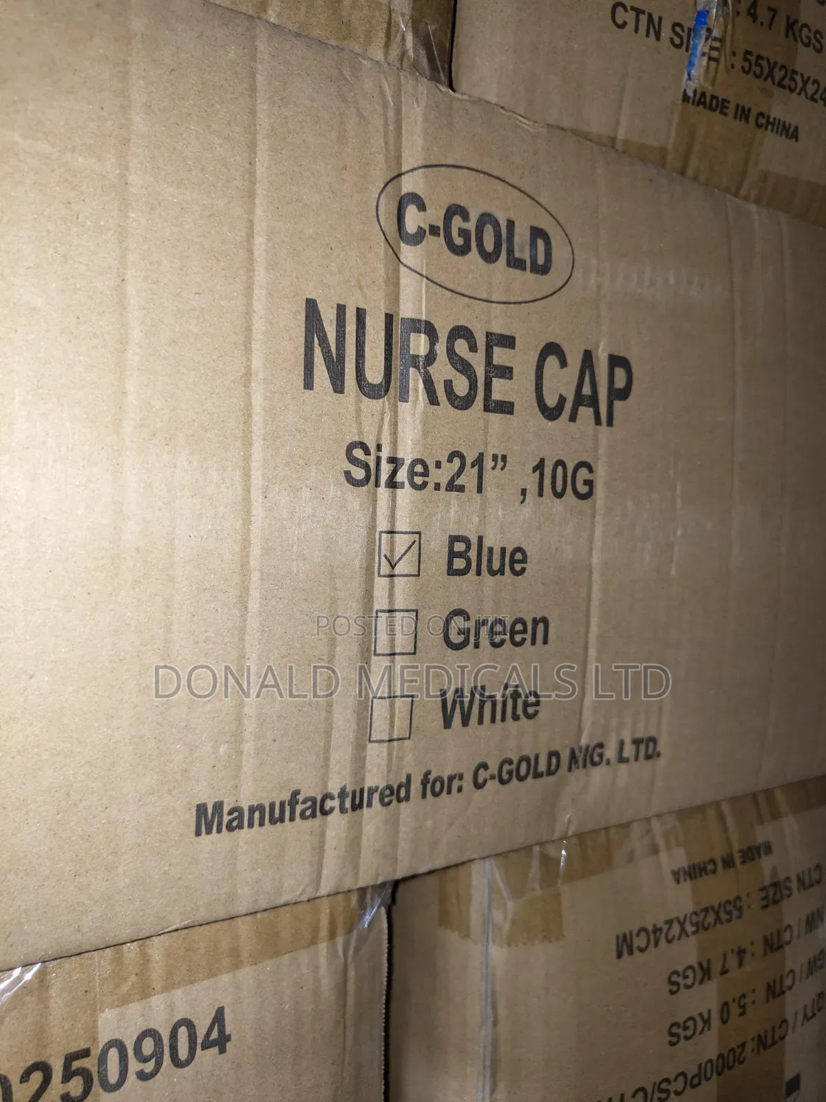 Mob Cap - Nurse Cap / Hair Net Cover (Disposable 100 Pieces)