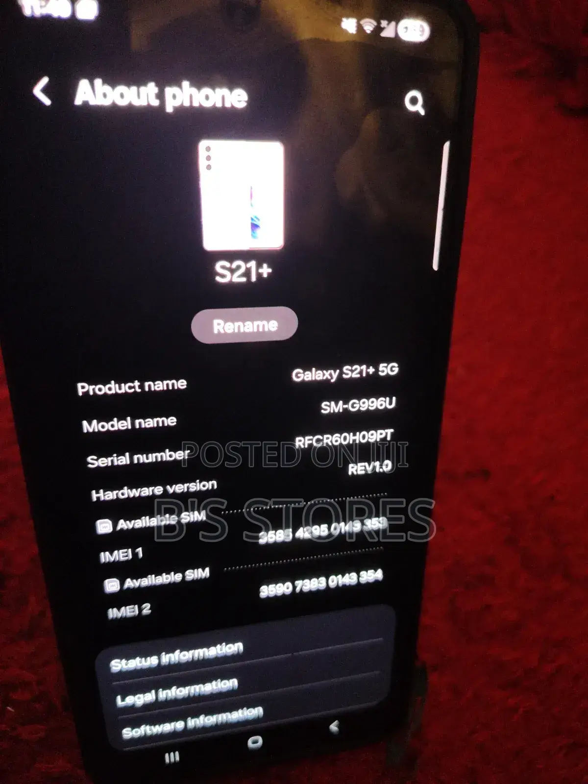 Samsung Galaxy S21+ 5G 128 GB Gray
