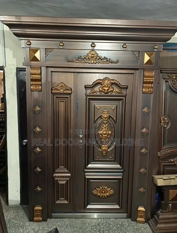German Copper Security Entrance Door With Pillar Ark (Jol31)