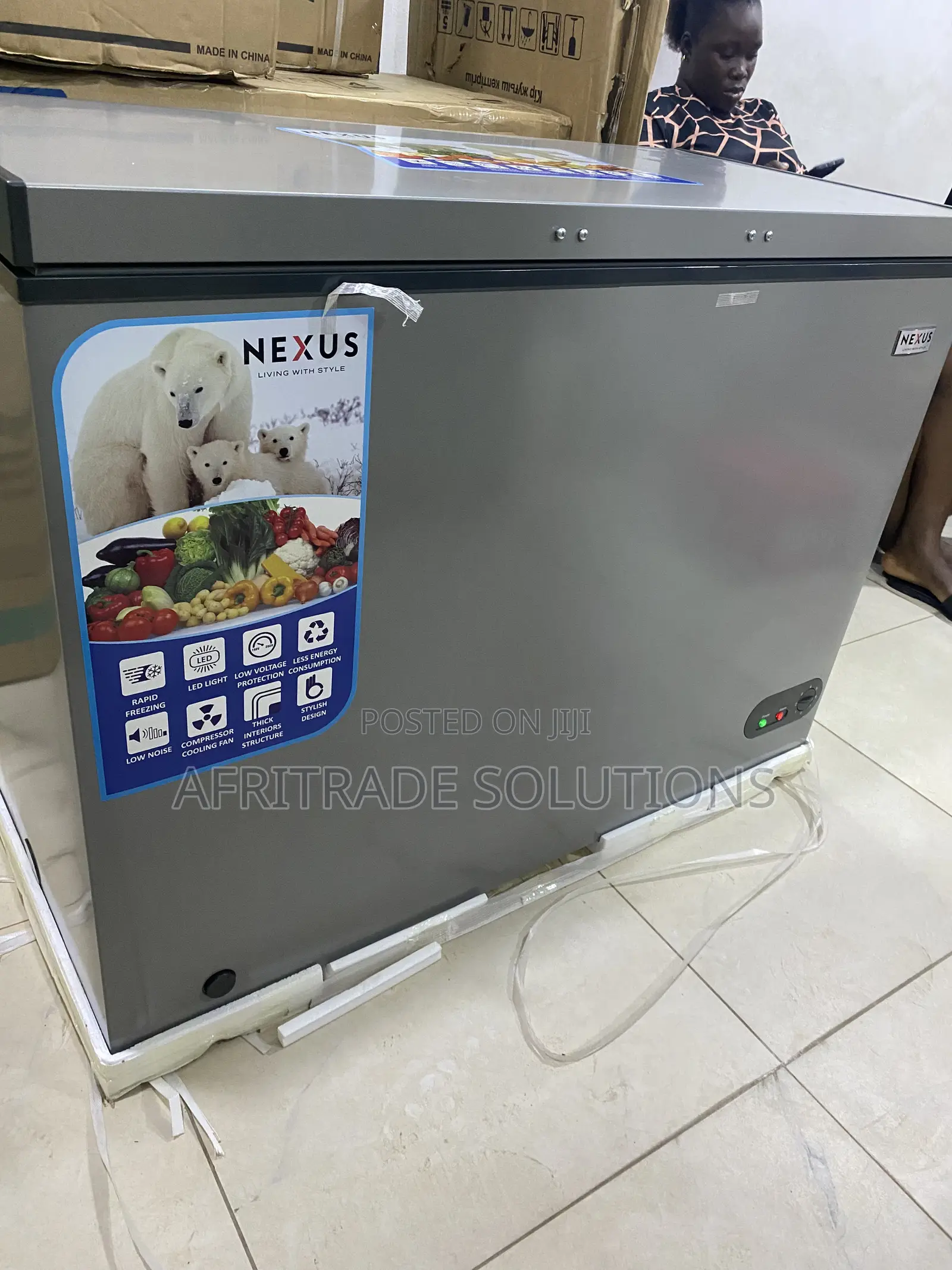 Nexus 250l Deep Freezer With Temperature Control