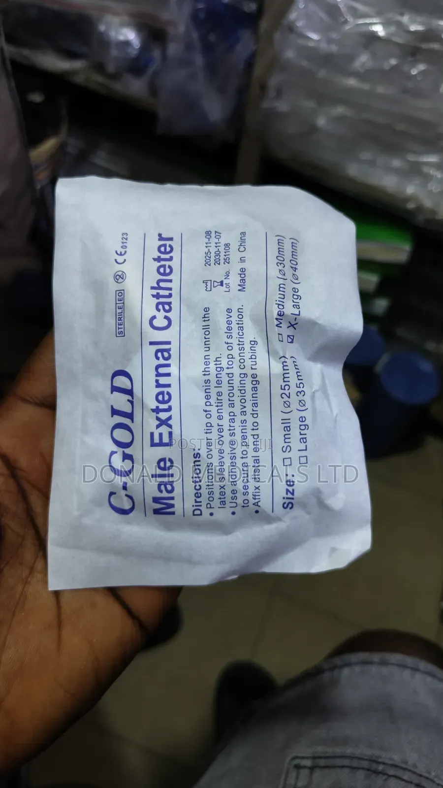 Male External Condom Catheter - Paul's Tube (Medium Large)