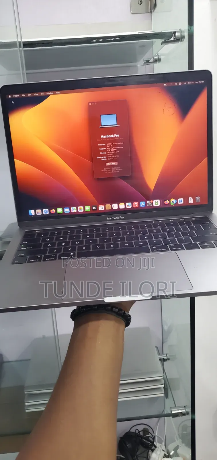 Laptop Apple MacBook Pro 2017 16GB Intel Core i5 SSD 512GB