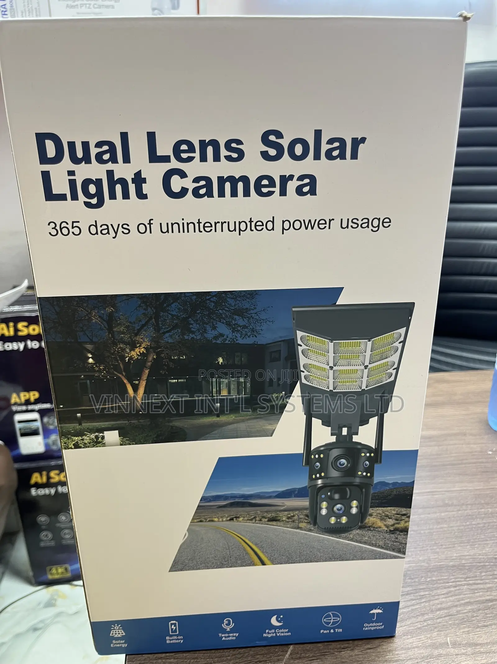 All-in-One Dual Lens Solar Light Security Camera