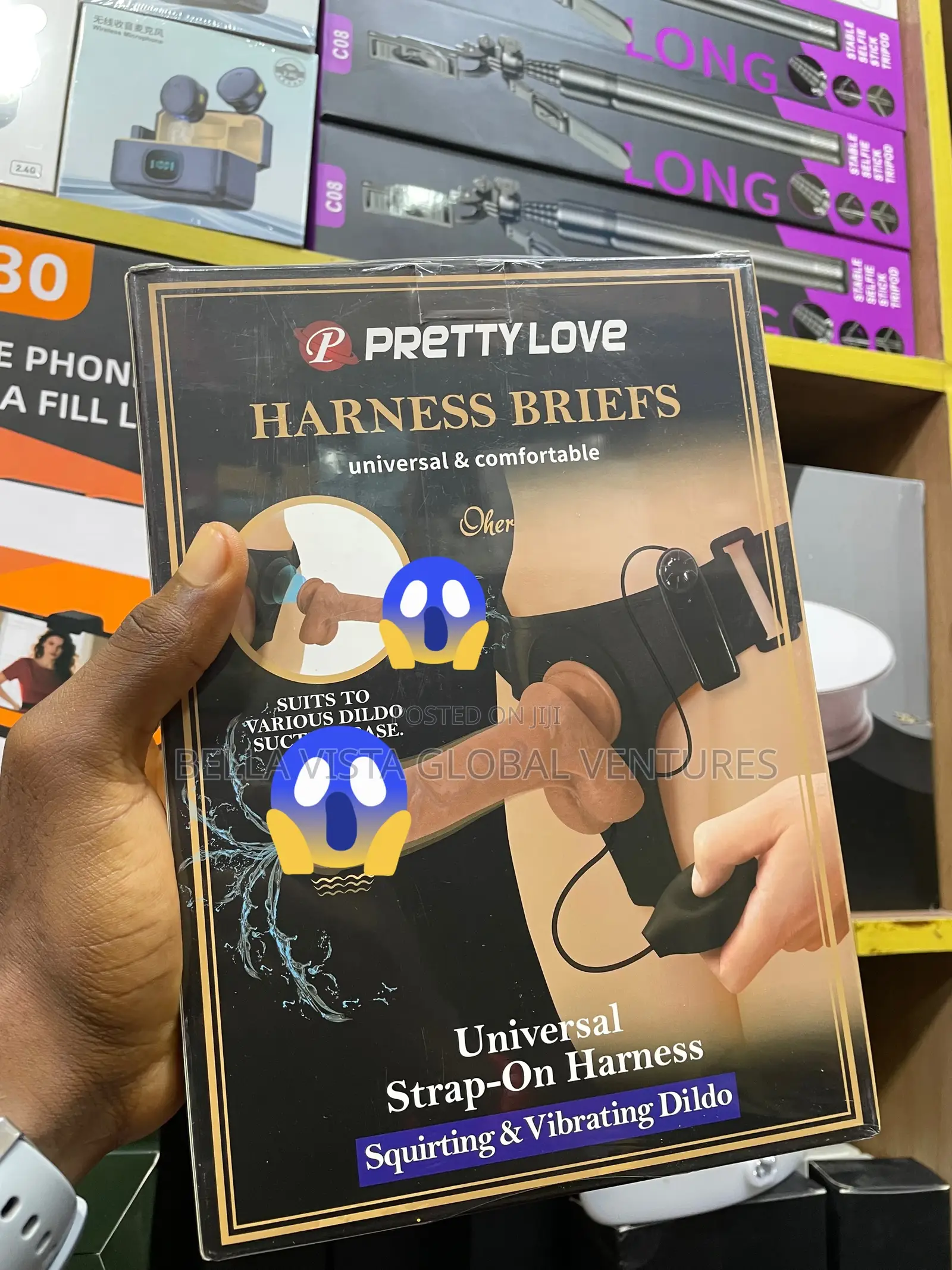 Pretty Love Universal Strap-on Harness With Vibrating Dildo