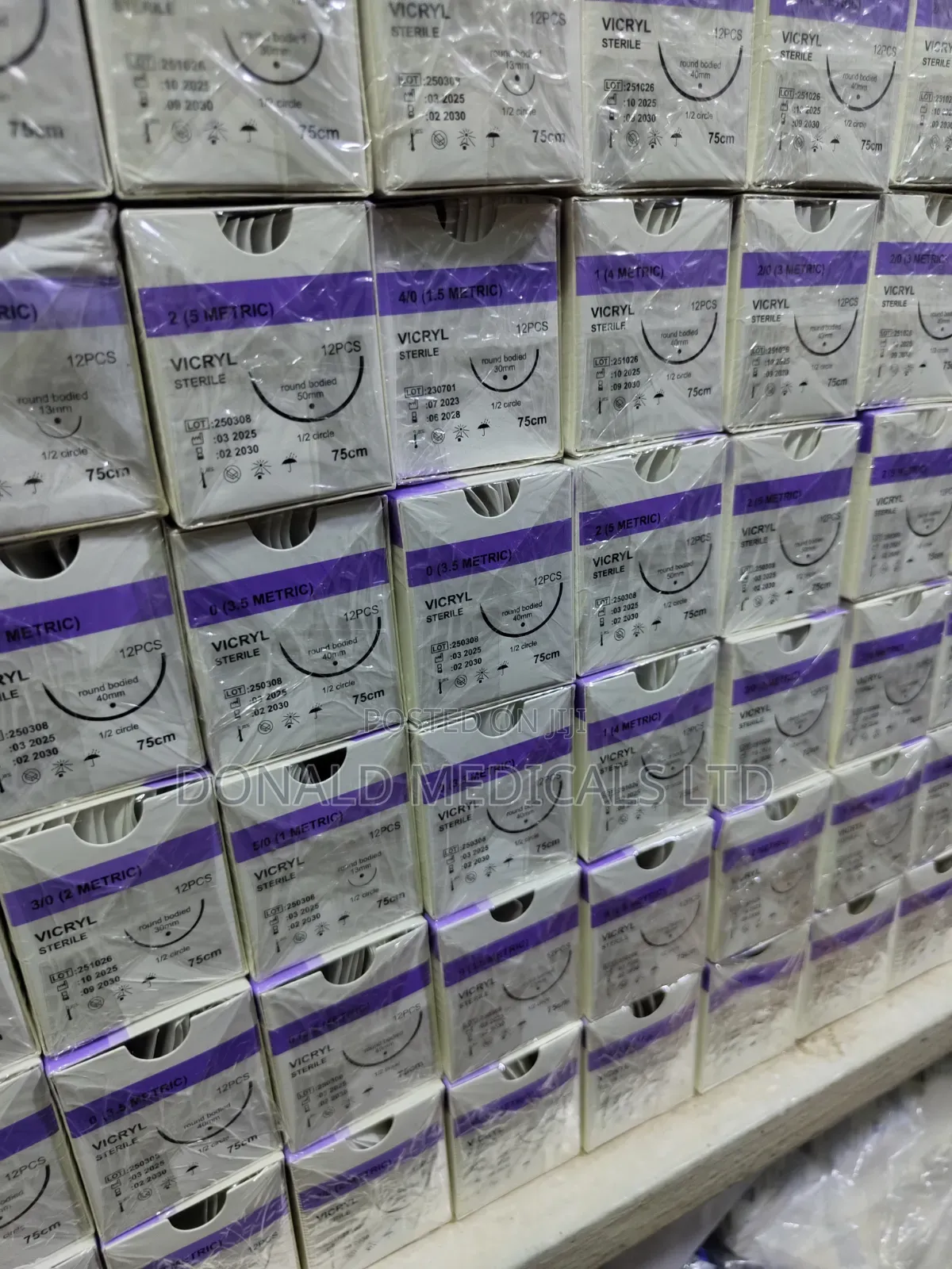 Vicryl Sutures - All Sizes (Round Body)