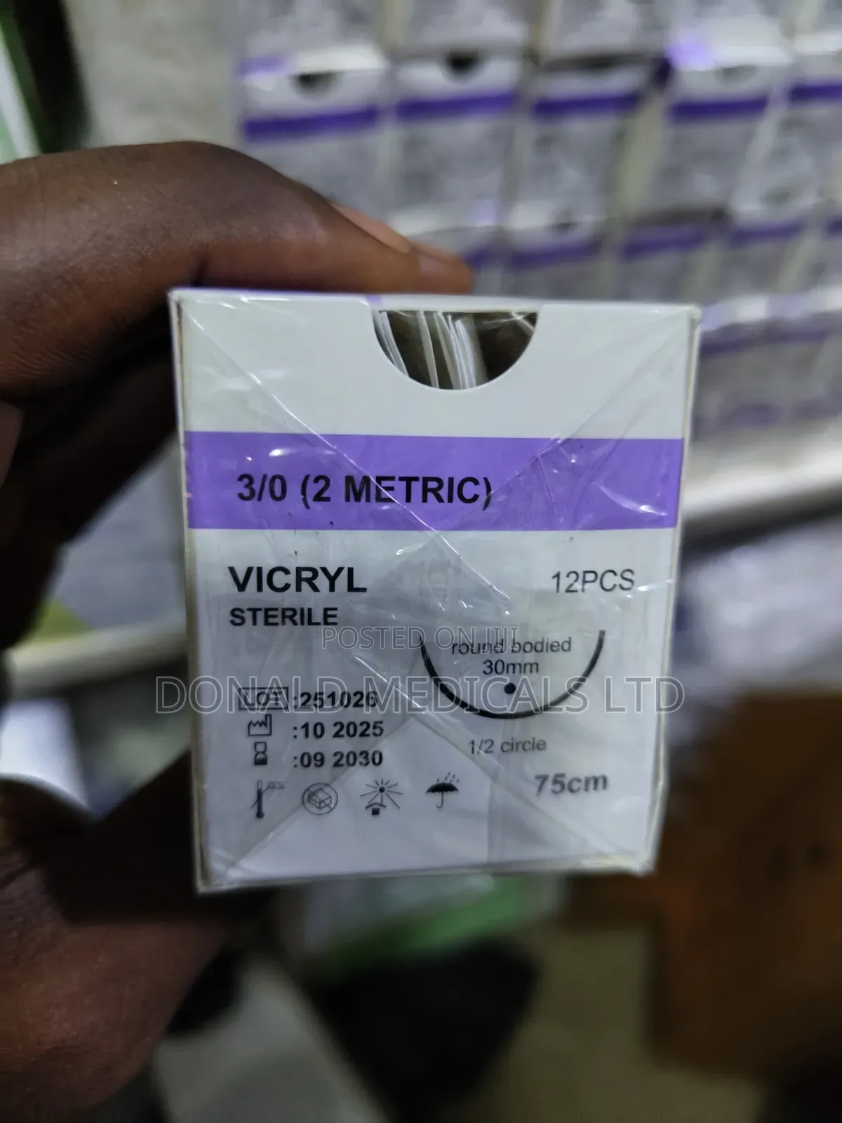 Vicryl Sutures - All Sizes (Round Body)