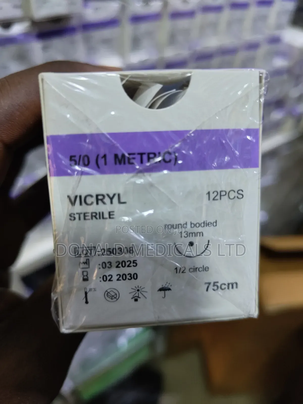Vicryl Sutures - All Sizes (Round Body)