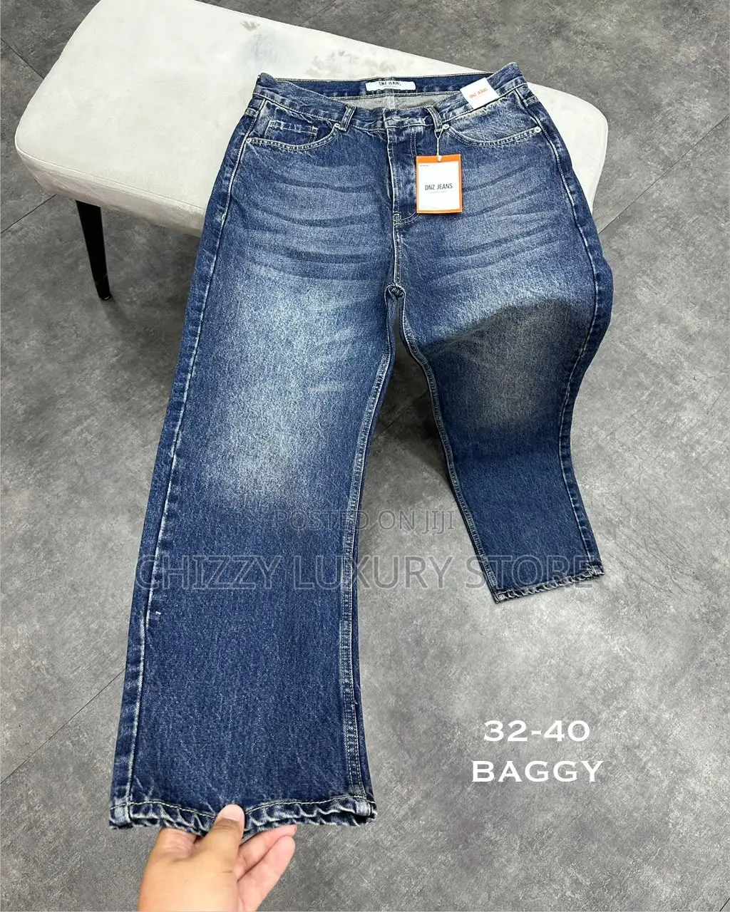 DNZ Straight Baggy Denim Jeans