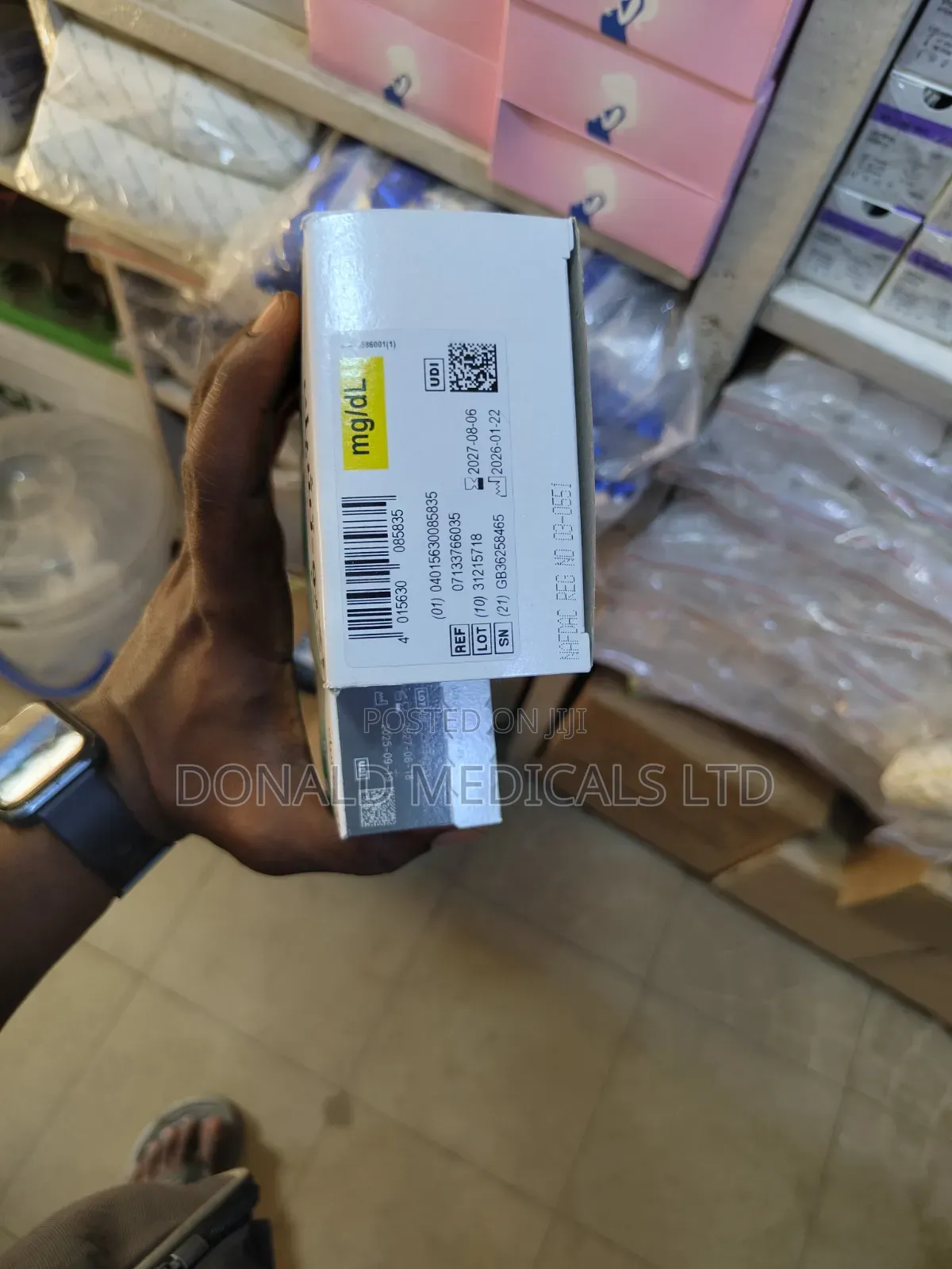 Accu Chek Machine - Strip - Guide