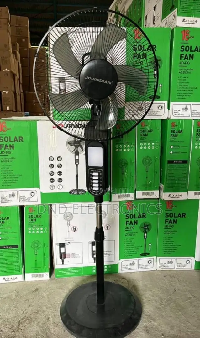 Solar Rechargeable Standing Fan Dc