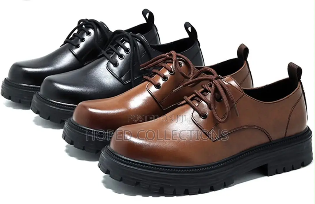 Luxury Men Derby Leather Shoe
