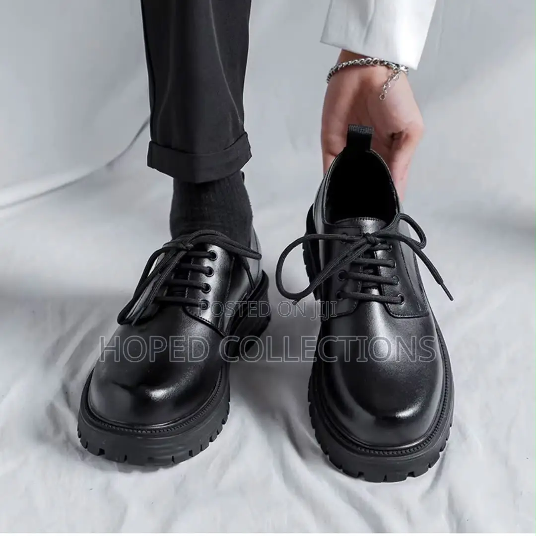 Luxury Men Derby Leather Shoe