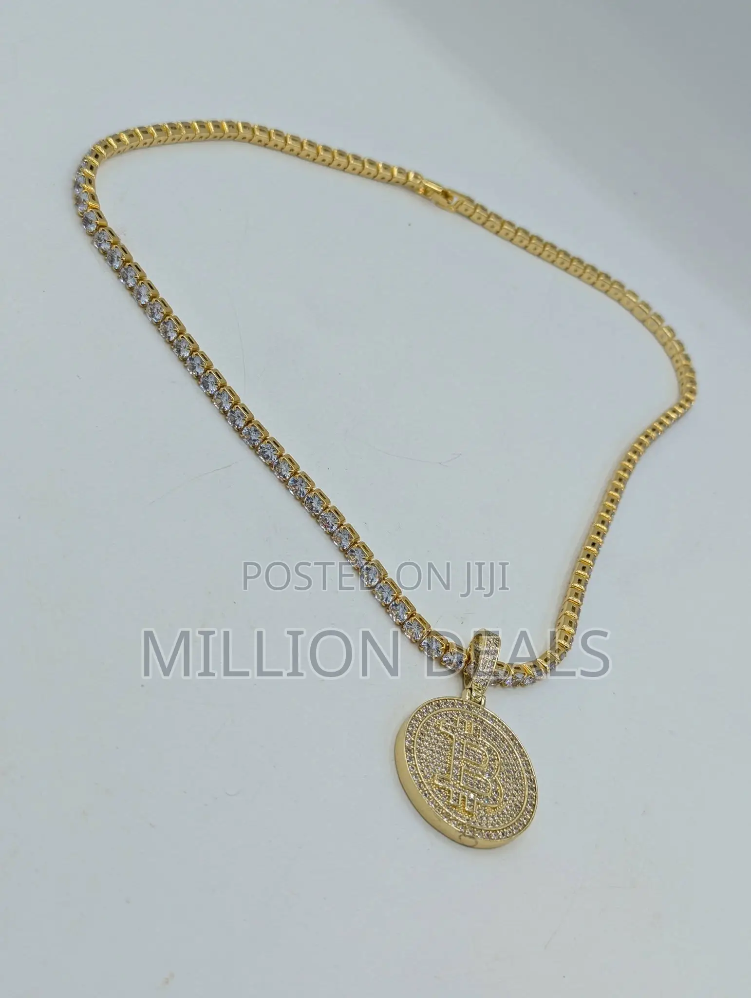 Cut Iced Gold Neckpiece N Pendant Men's Necklace