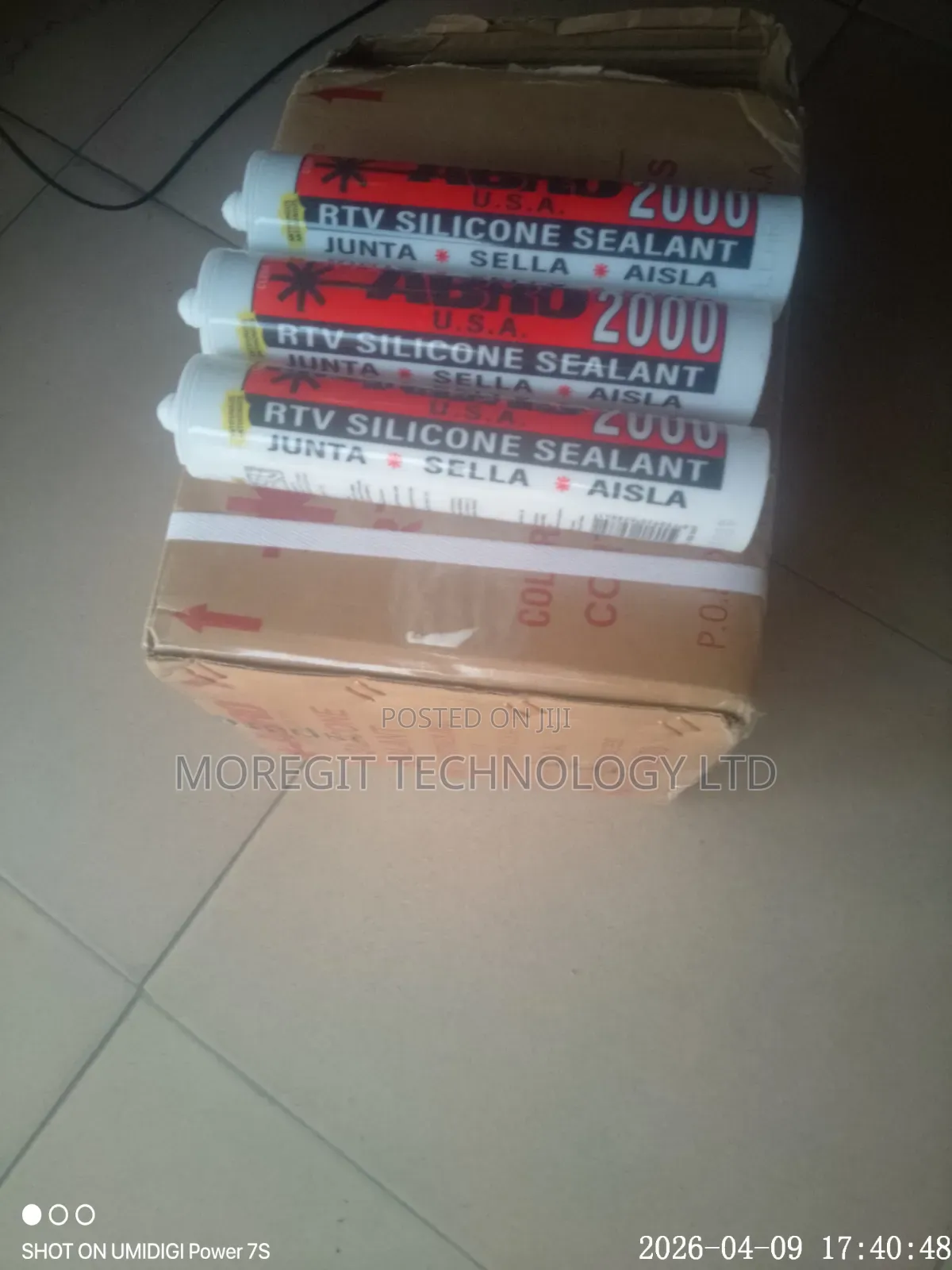 Abro 2000 Silicone Sealant - Clear