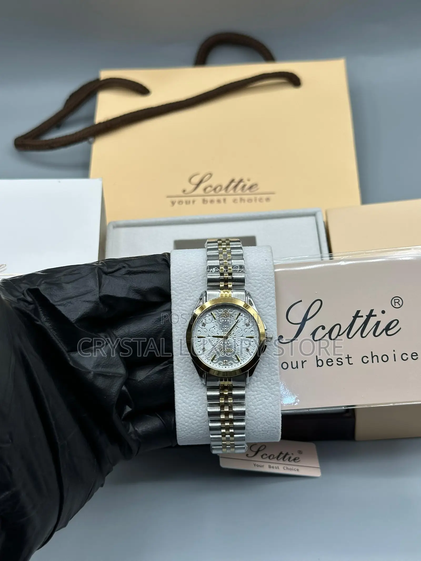 Scottie Quality Ladies Chain Strap Wristwatch