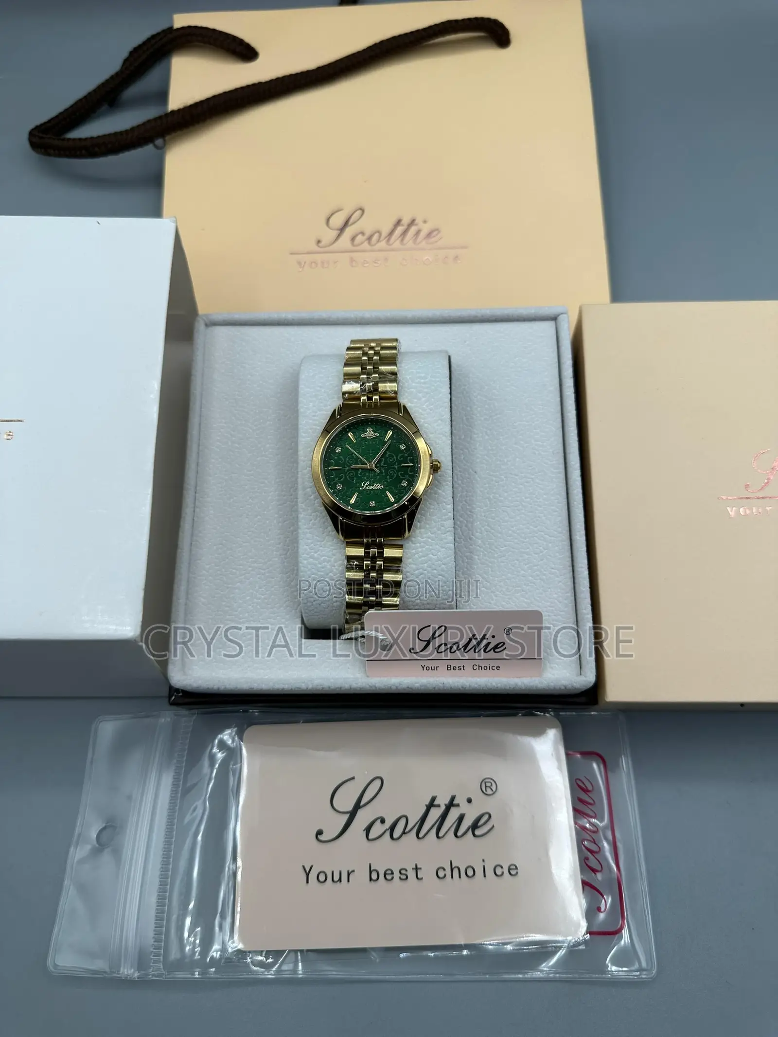 Scottie Quality Ladies Chain Strap Wristwatch