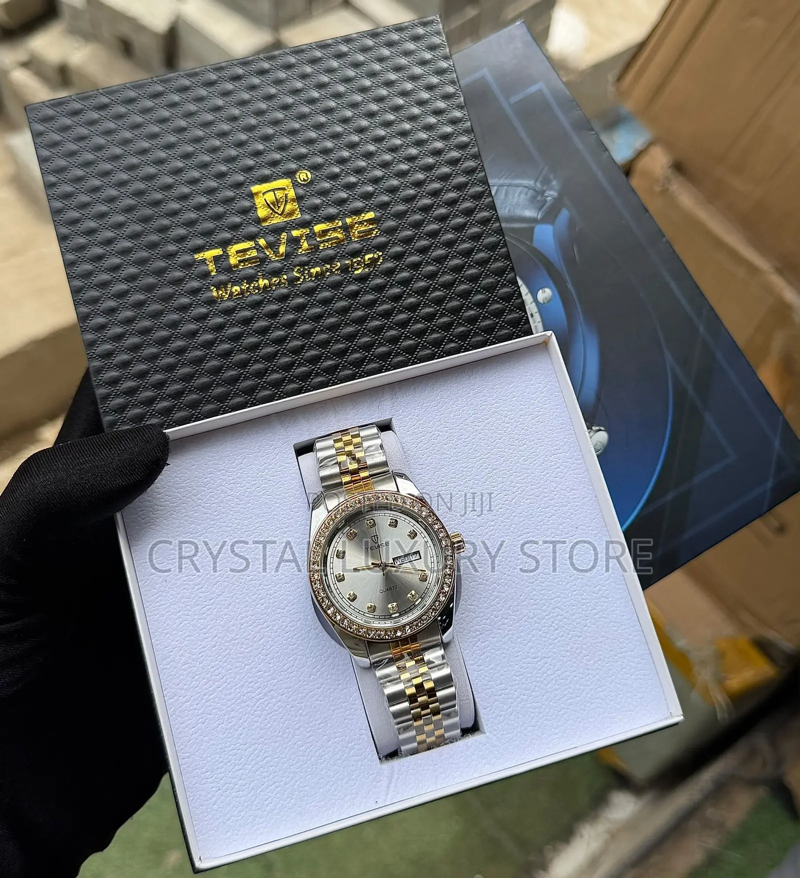 Tevise Quality Men Chain Strap Wristwatch