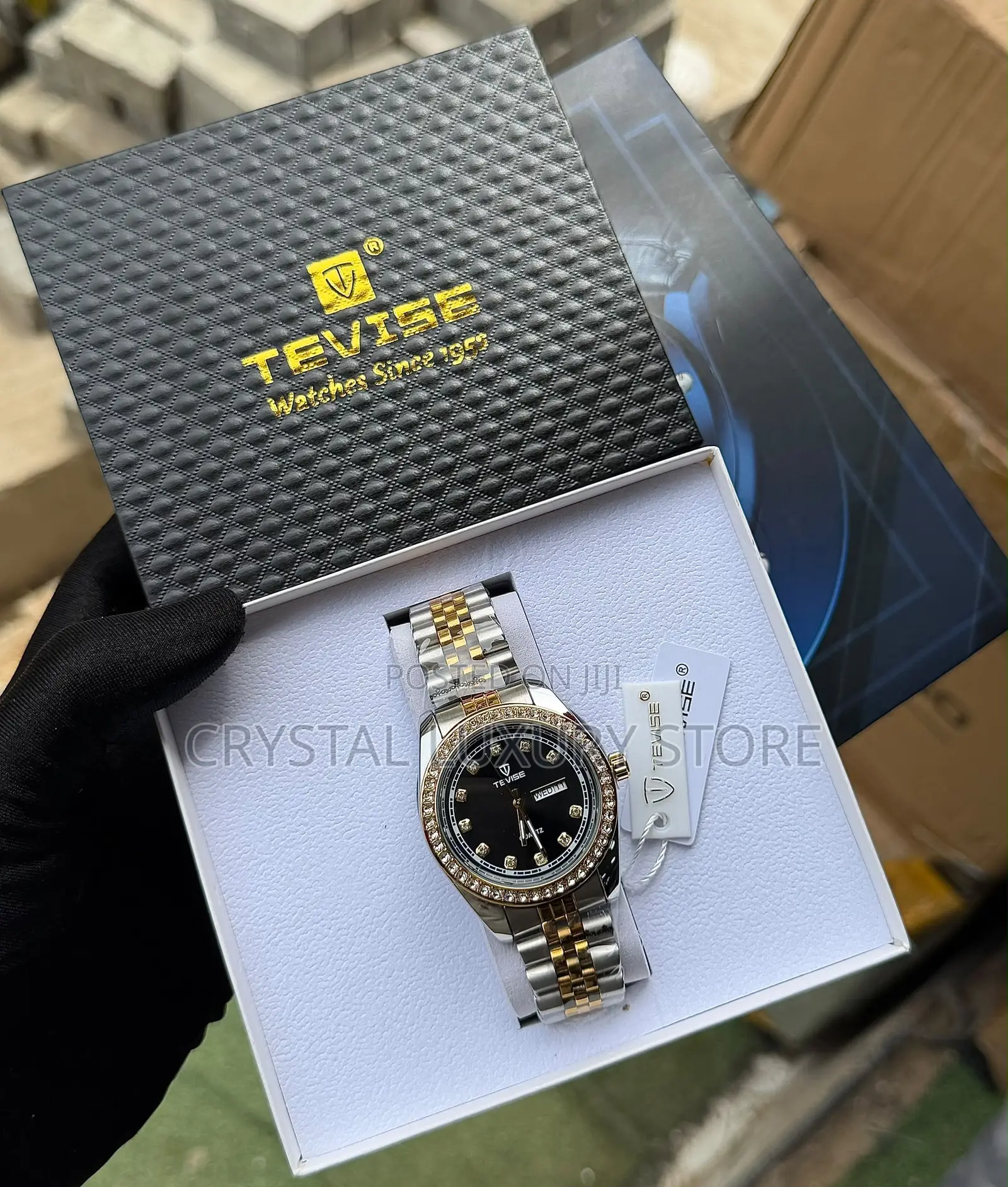 Tevise Quality Men Chain Strap Wristwatch