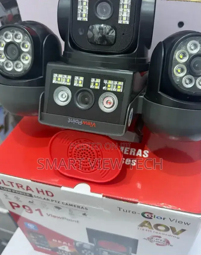 Sotel Multi-4lens Solar Powered 4g CCTV Camera