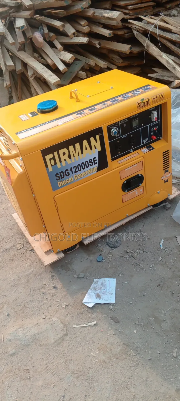 Original Firman Diesel Generator 12 Kva 100% Copper Coin
