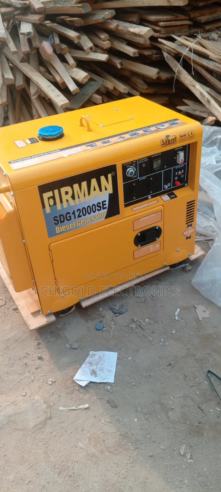 Original Firman Diesel Generator 12 Kva 100% Copper Coin
