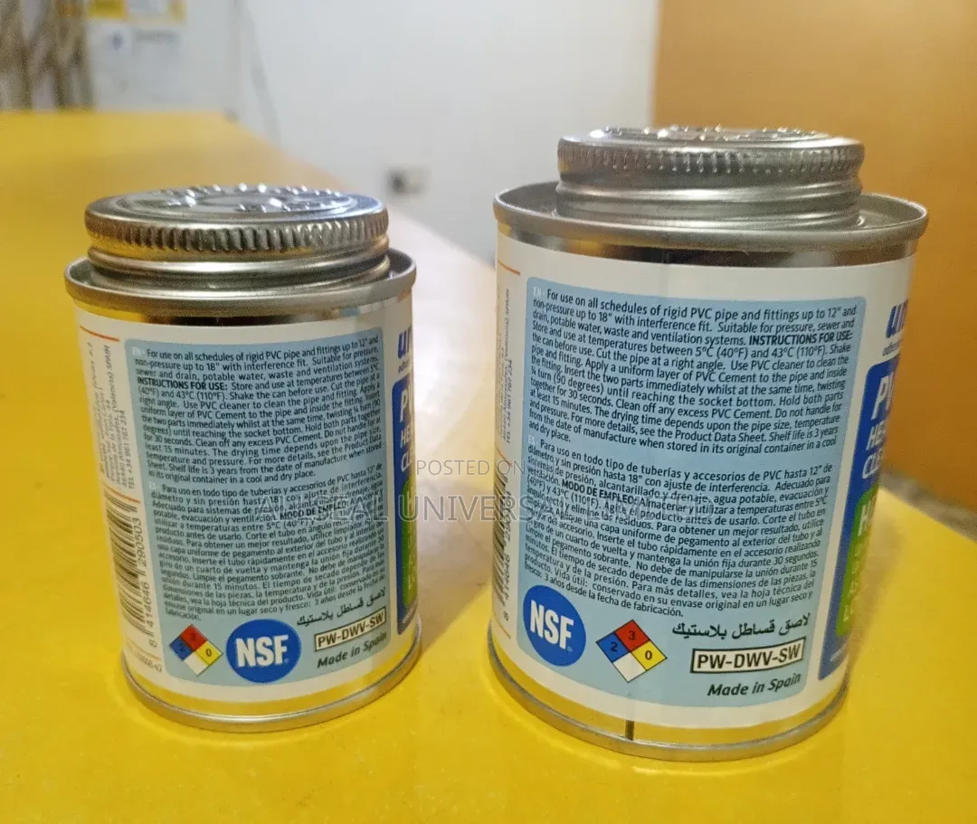 Unecol PVC Pipe Gum 118ml (Nous Parlons Français)