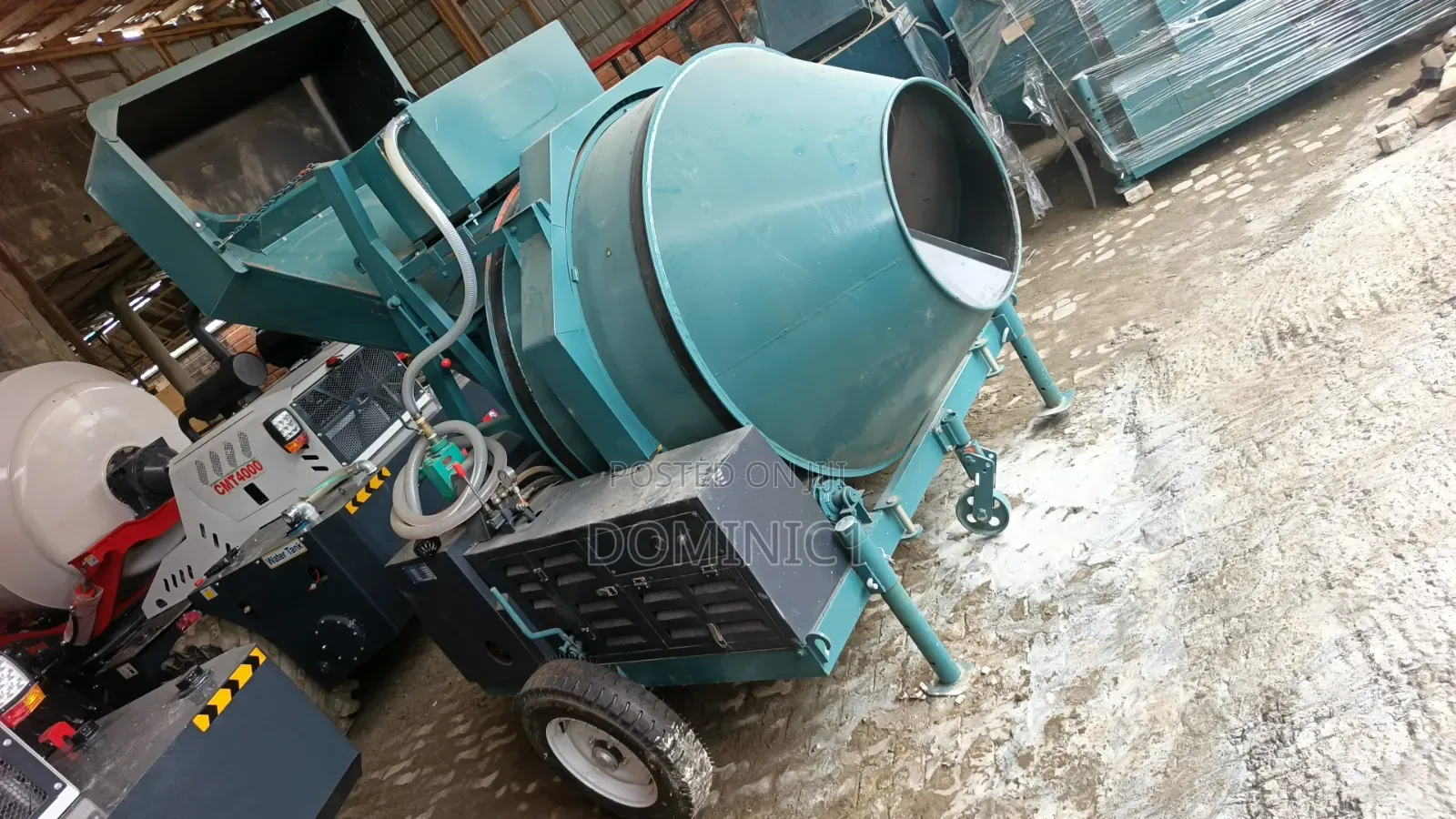 Self-Loading Concrete Mixer, Likely a Diesel-Powered