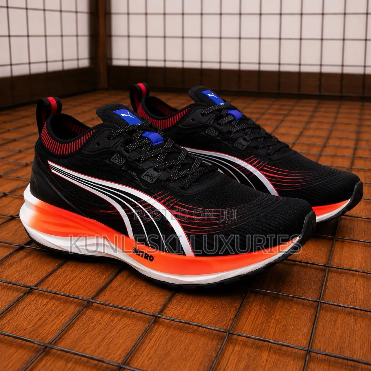 Original Puma Forever Run Nitro 2 Black Running Sneakers