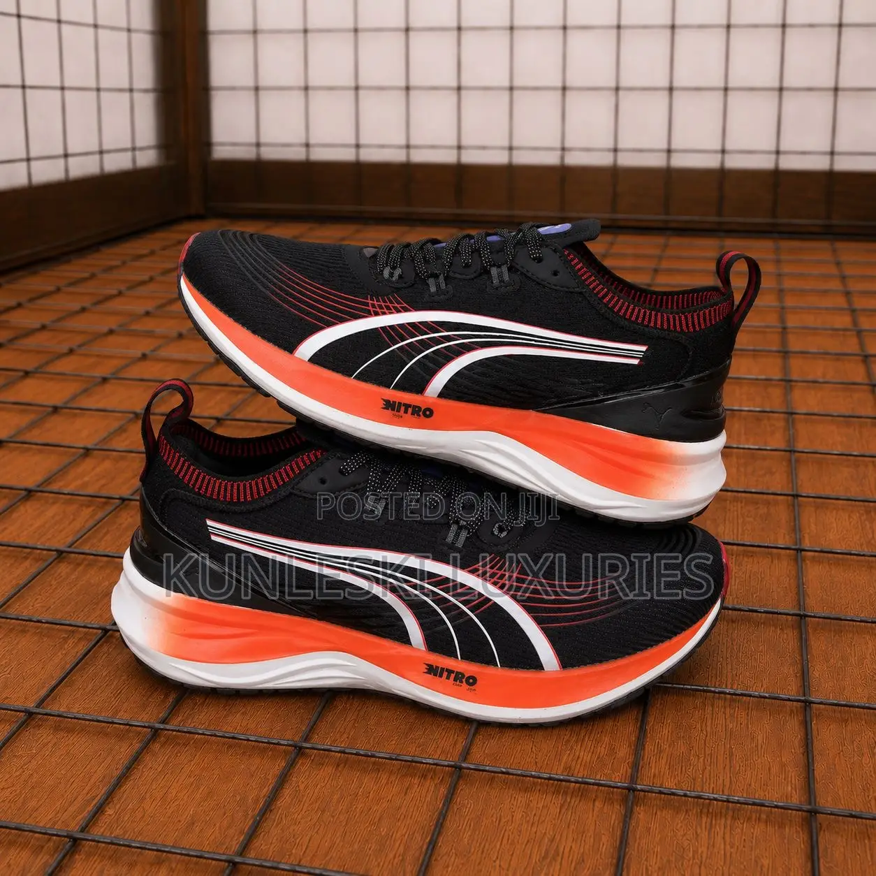 Original Puma Forever Run Nitro 2 Black Running Sneakers