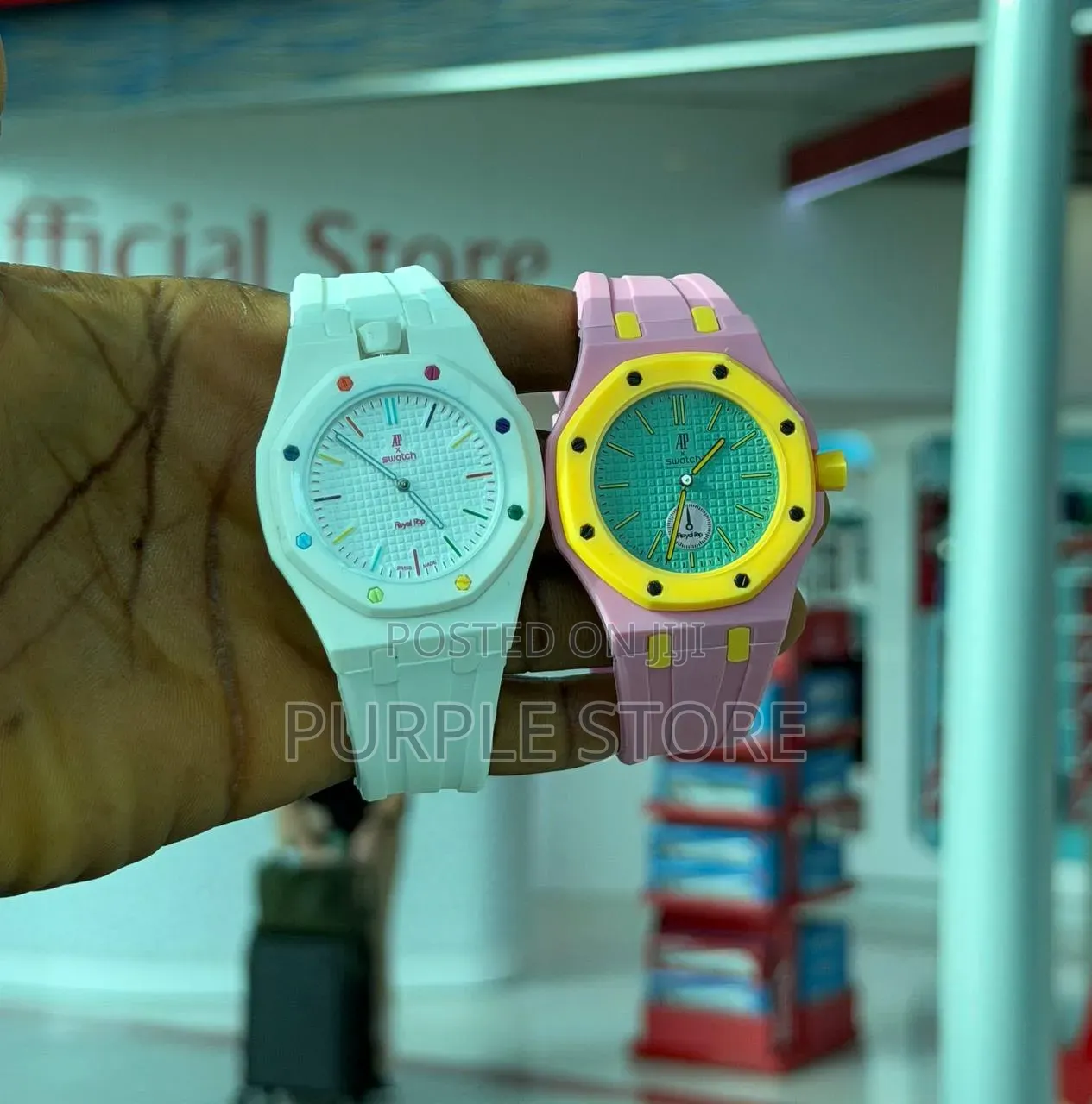 Swatch X Ap Silicone Wristwatches With Detachable Straps and Rope