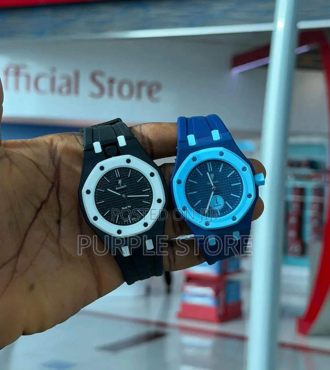 Swatch X Ap Silicone Wristwatches With Detachable Straps and Rope