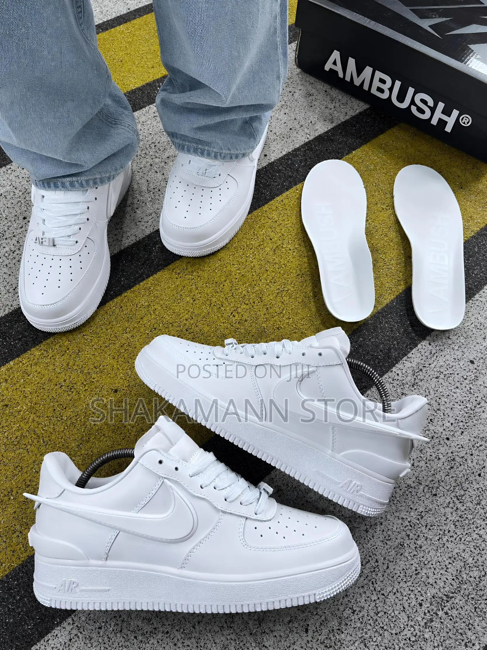Original Nike Af1 Triple White Ambush