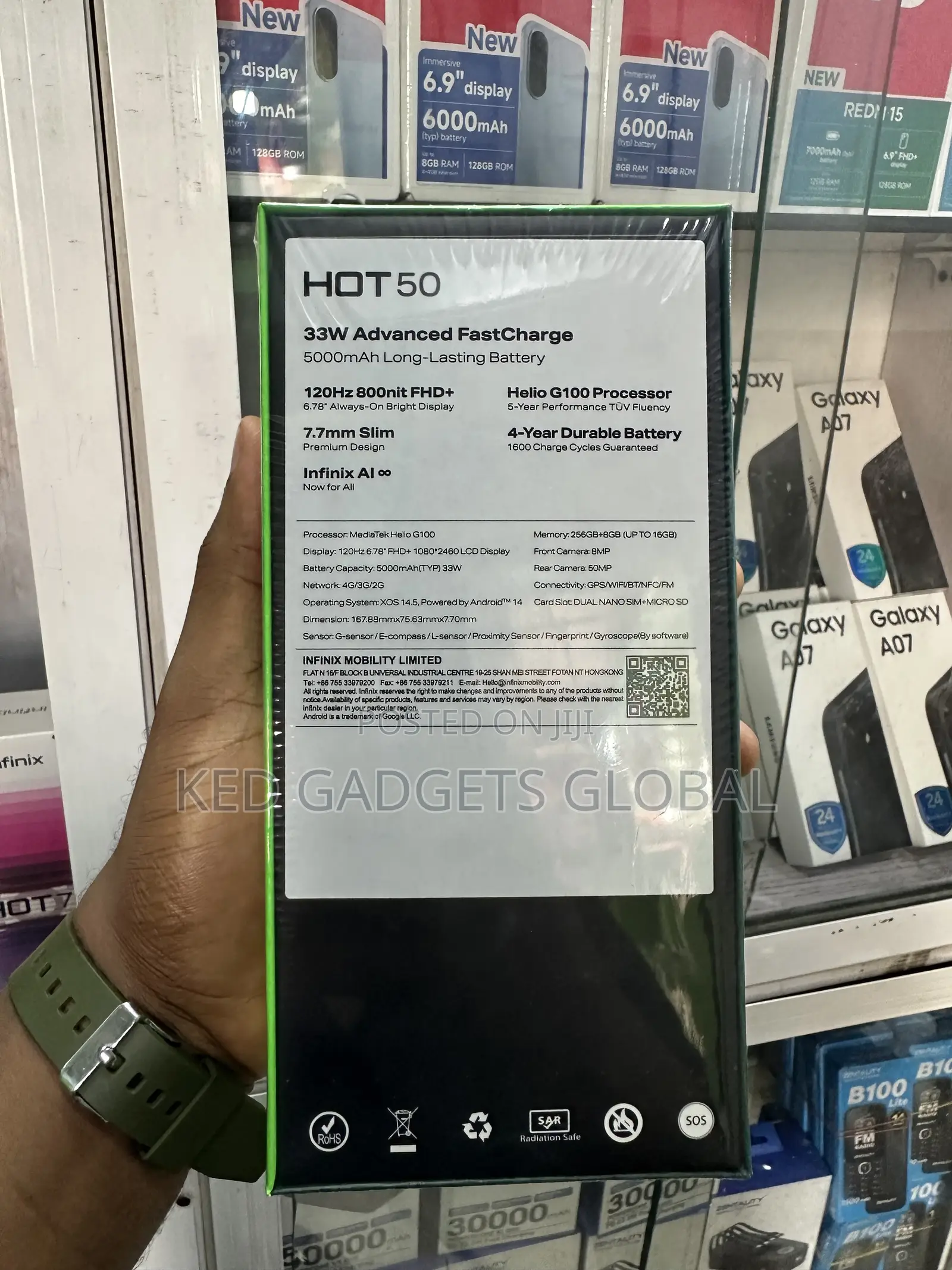 New Infinix Hot 50 256 GB Black