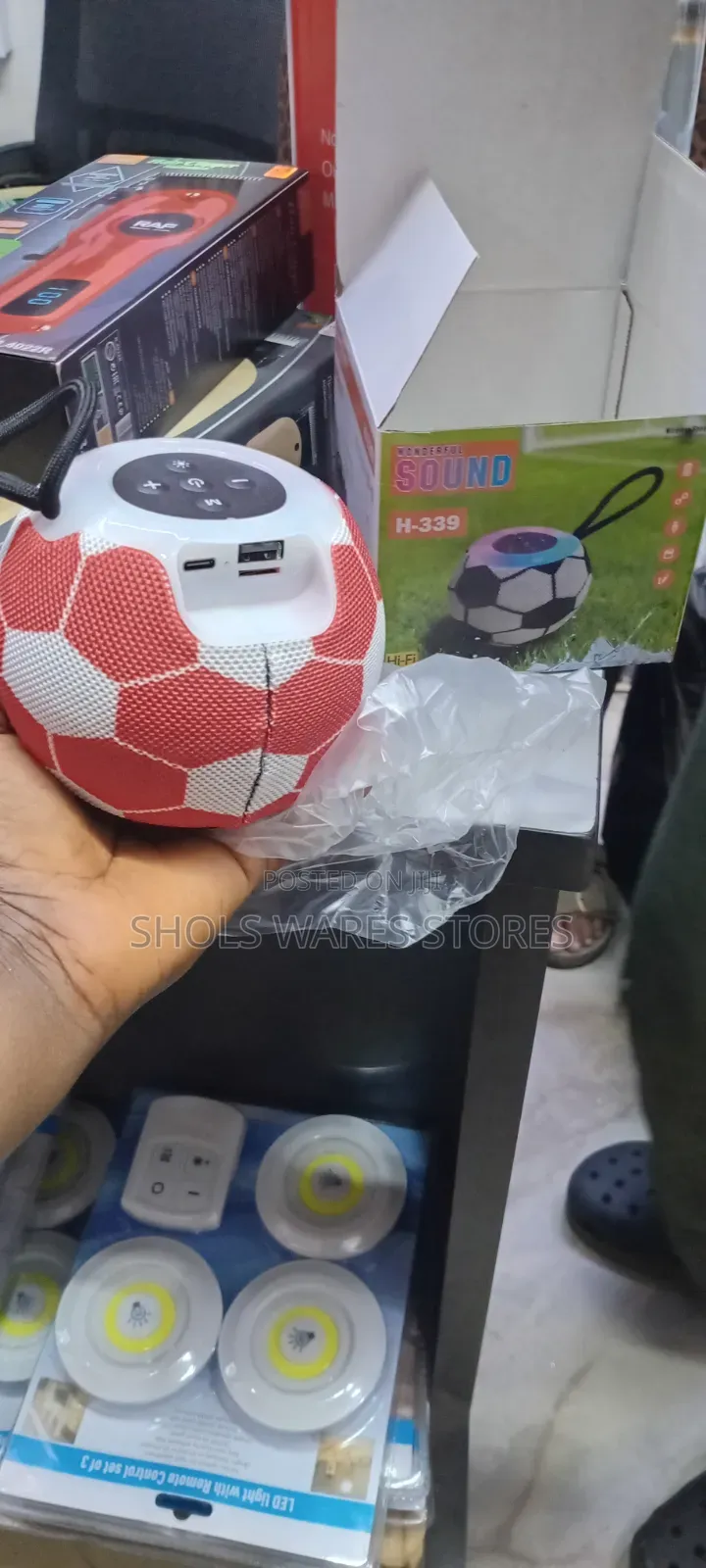 Rechargeable Football Design Wireless Bluetooth Speaker