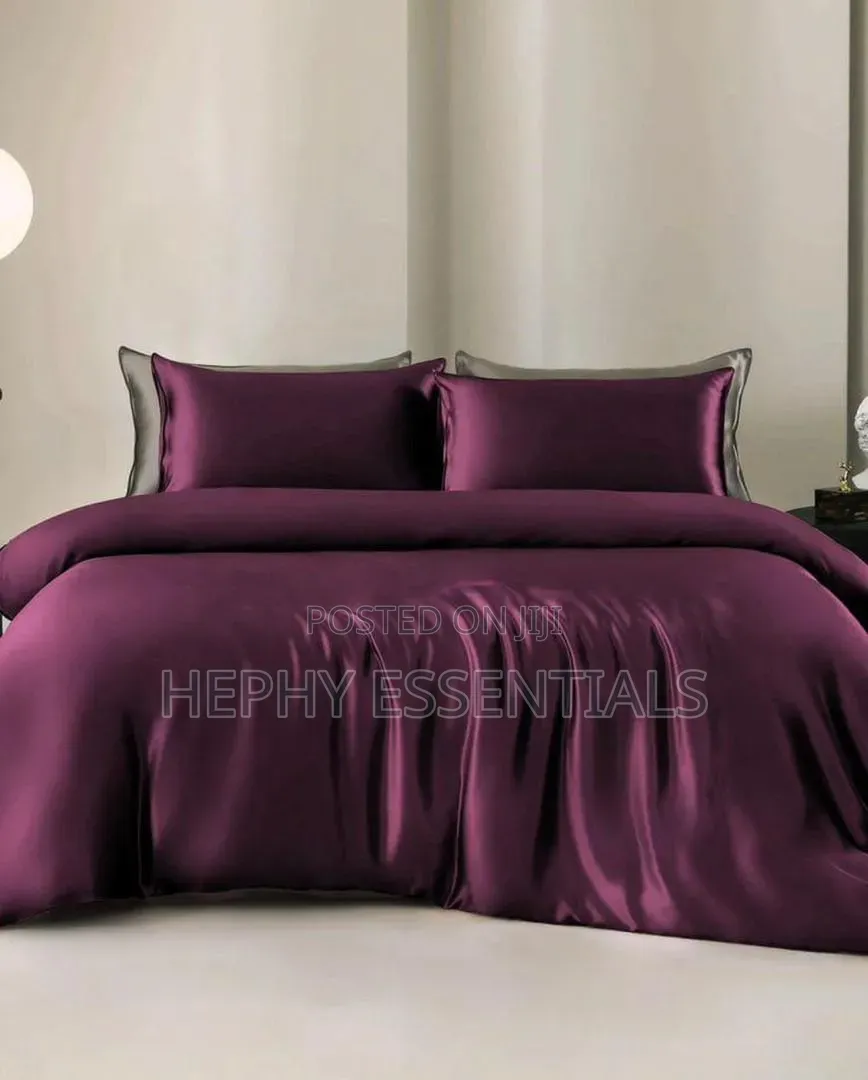 Luxury Soft Touch Bedding Set – Deep Purple Silky 6x6