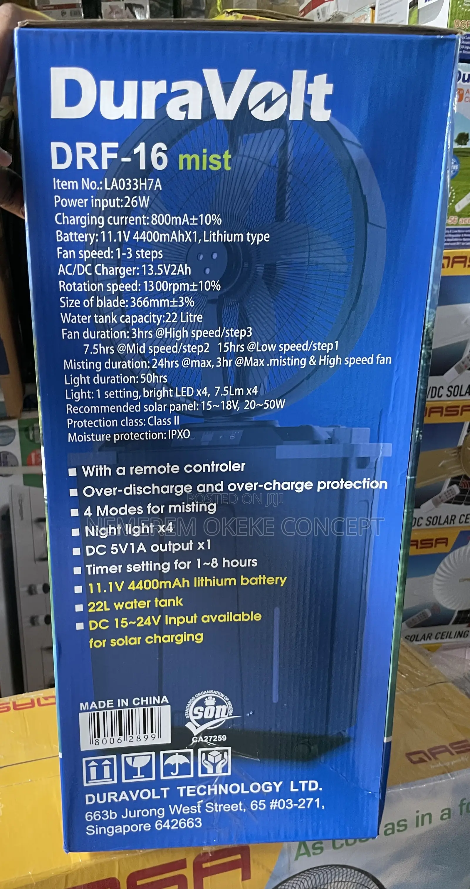 Duravolt Mist Fan
