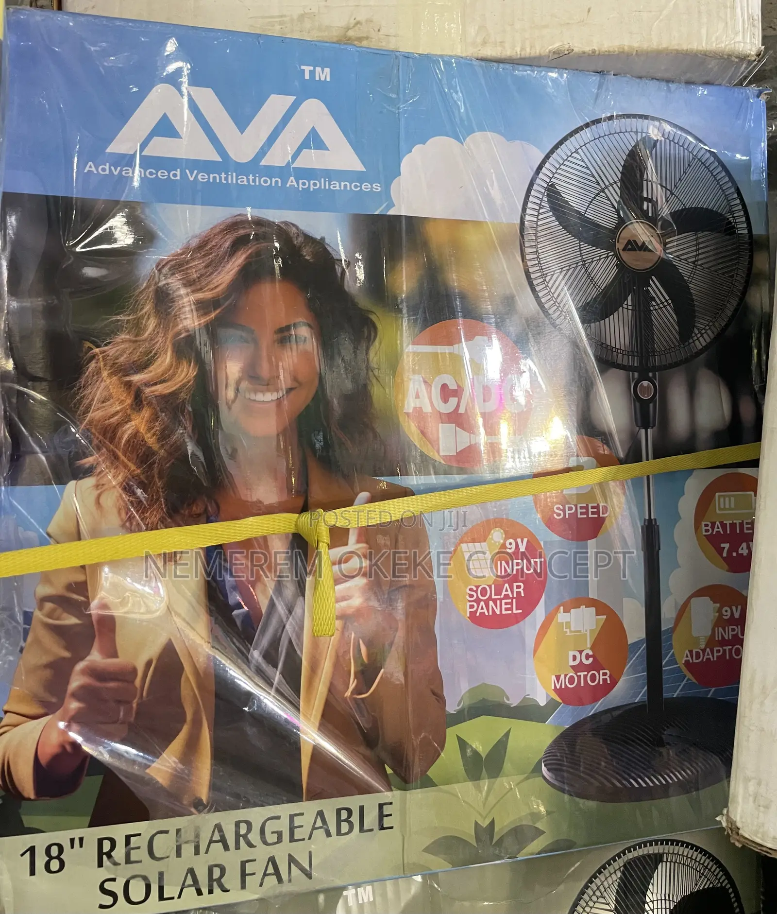Ava 18 Inches Rechargeable Fan