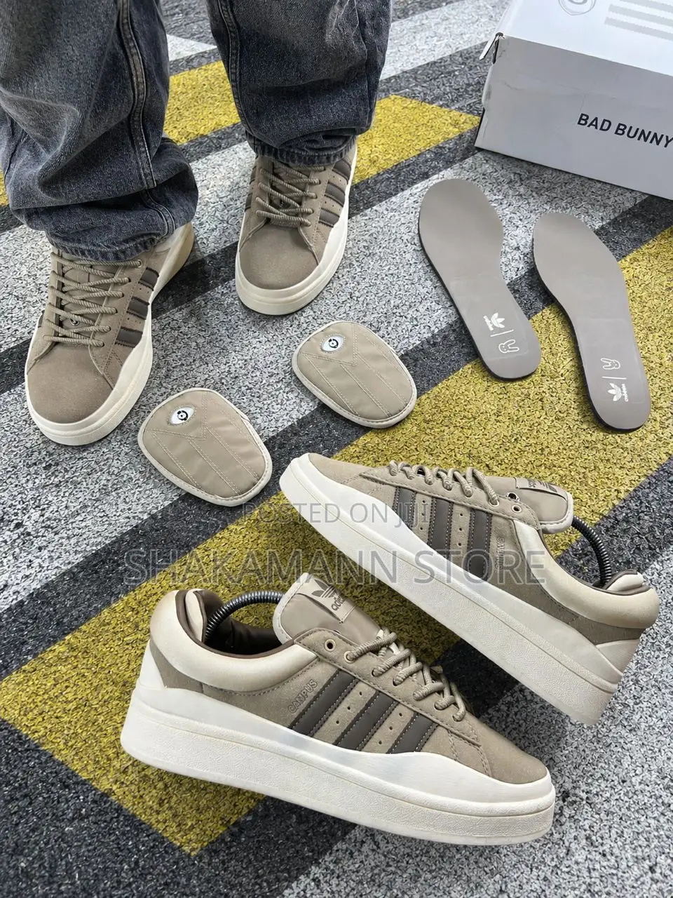 Original Adidas Bad Bunny Brown Campus