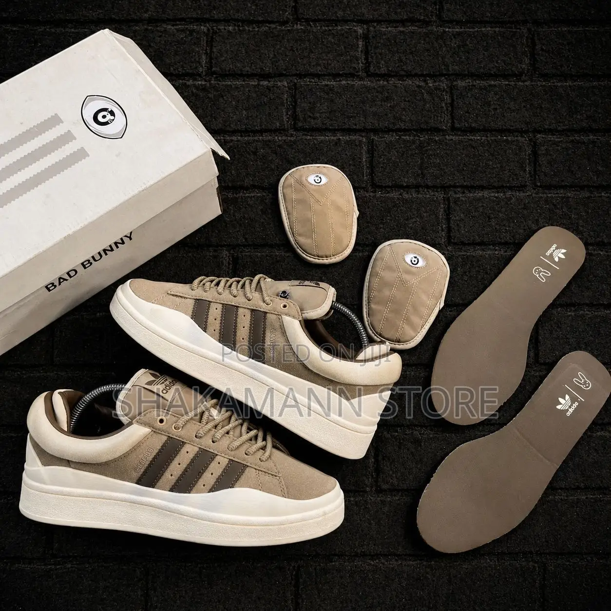 Original Adidas Bad Bunny Brown Campus