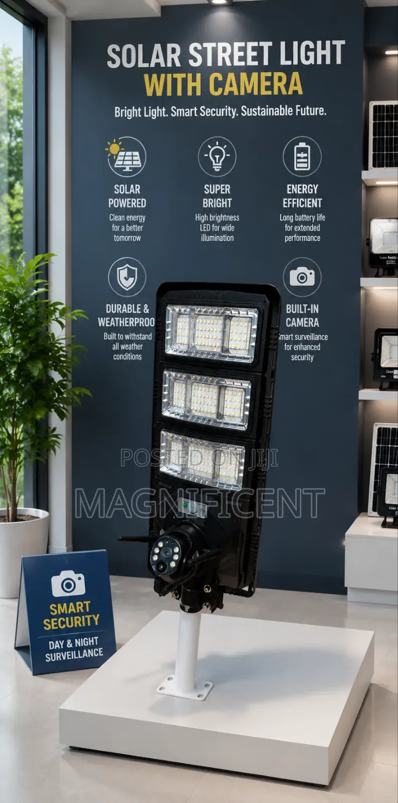 Ai Solar Camera Light 2-in-1 – Smart Security Bright Lighting