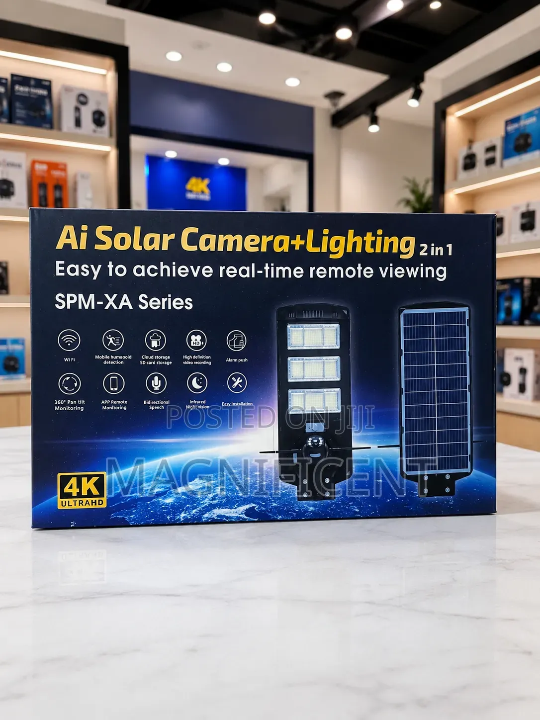 Ai Solar Camera Light 2-in-1 – Smart Security Bright Lighting