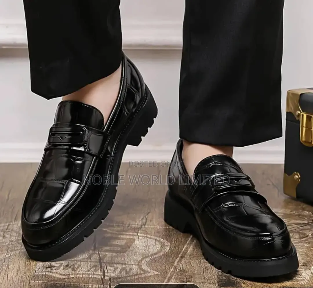 Men's Black/Brown Chunky Shoes Abl 8g