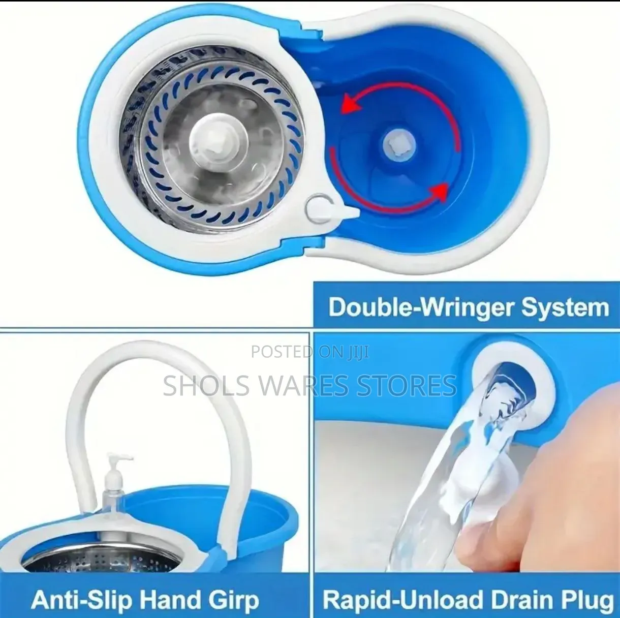 360° Spin Mop Bucket Set | Hands-Free Cleaning