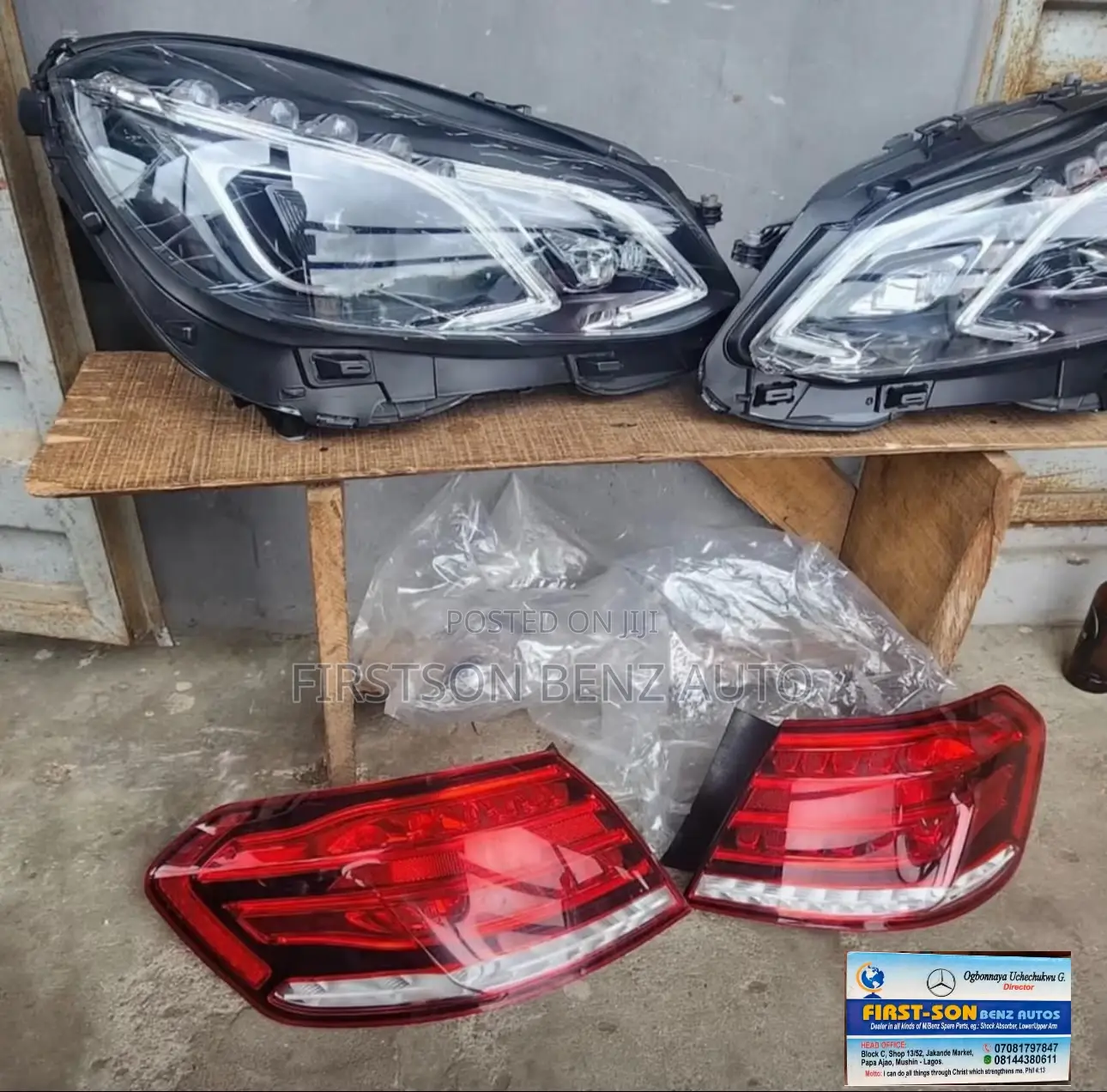Mercedes Benz E350 W212 Headlights and Rear Lights